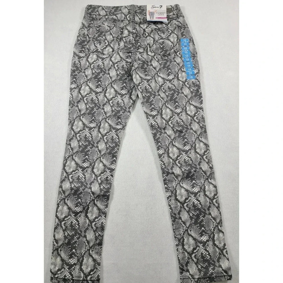Seven7 Tummyless High Rise Skinny Jeans Women's Size 10 Neutral Snakeskin New - Picture 2 of 7